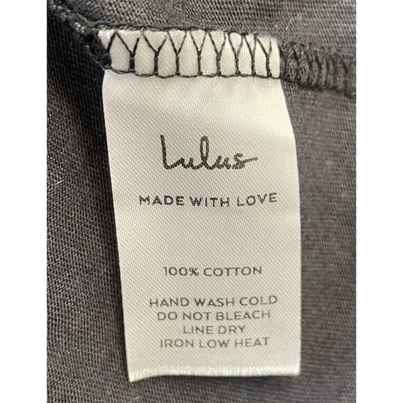 Lulus Tiger Tour Washed Black Graphic Tee Prince Peter Size Medium NWT - Picture 6 of 10